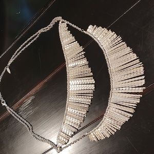 Coldwater Creek stunning silver necklace